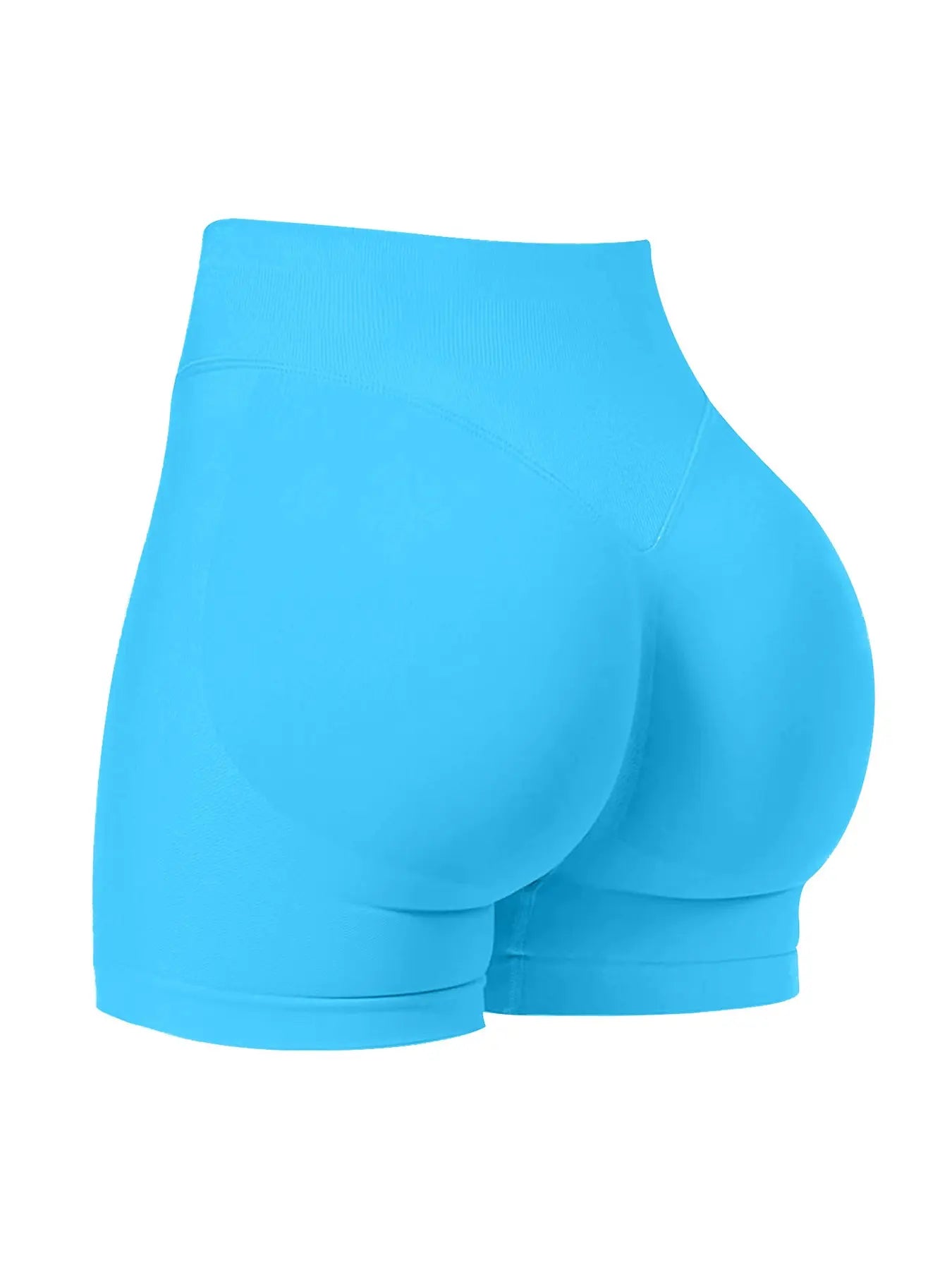New Three-Section Waist Seamless Sporty Peach Butt Shorts for Women, High Waisted Shorts, Tight Shorts for Yoga, Fitness and Running, Fitness Workout Shorts, Sports Shorts